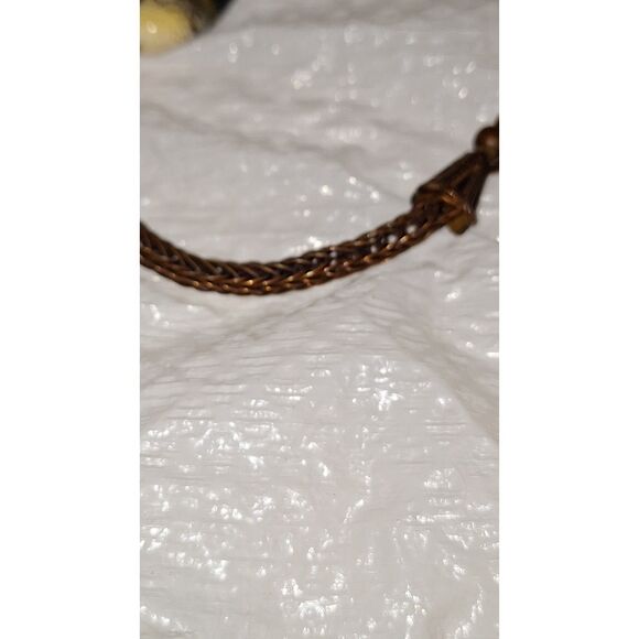 Artisan Lampwork Glass Beaded Bracelet Boho Tribal Unique Custom Crafted - Picture 4 of 6